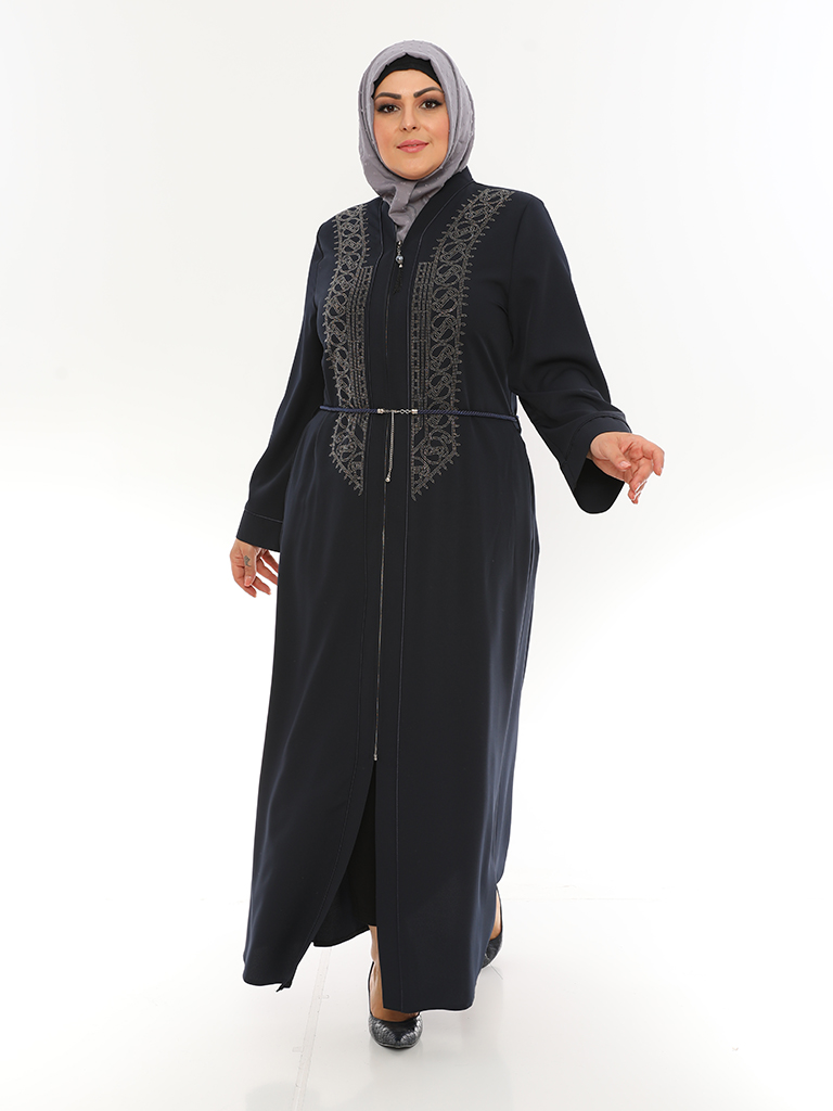 Orientalische Abaya mit Brustverzierung  - MOSMO