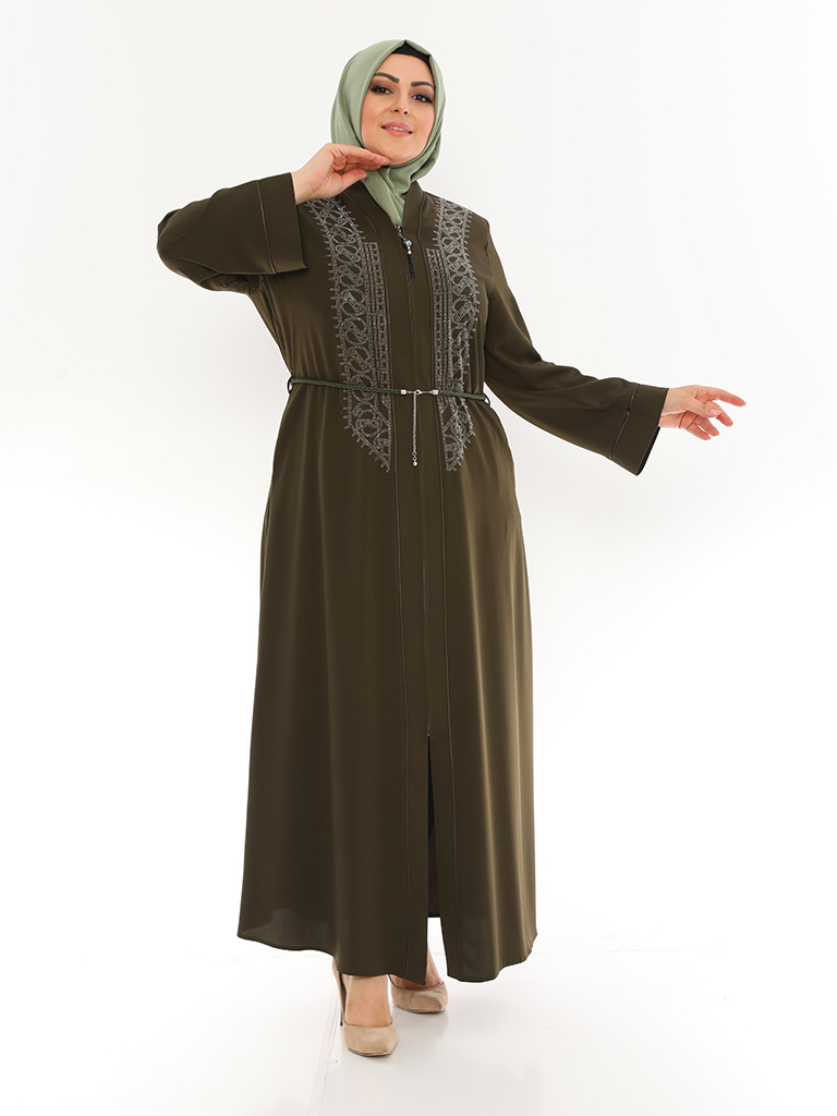 Orientalische Abaya mit Brustverzierung  - MOSMO